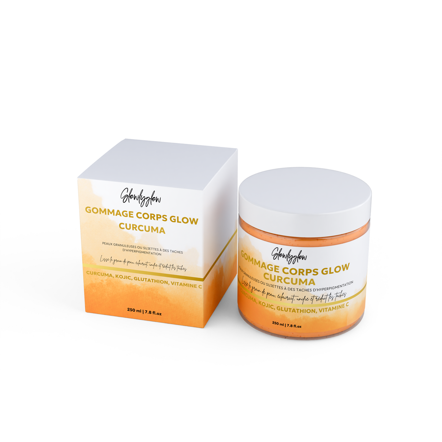 Gommage Corps Exfoliant Glow - Curcuma, Kojic, Gluthation