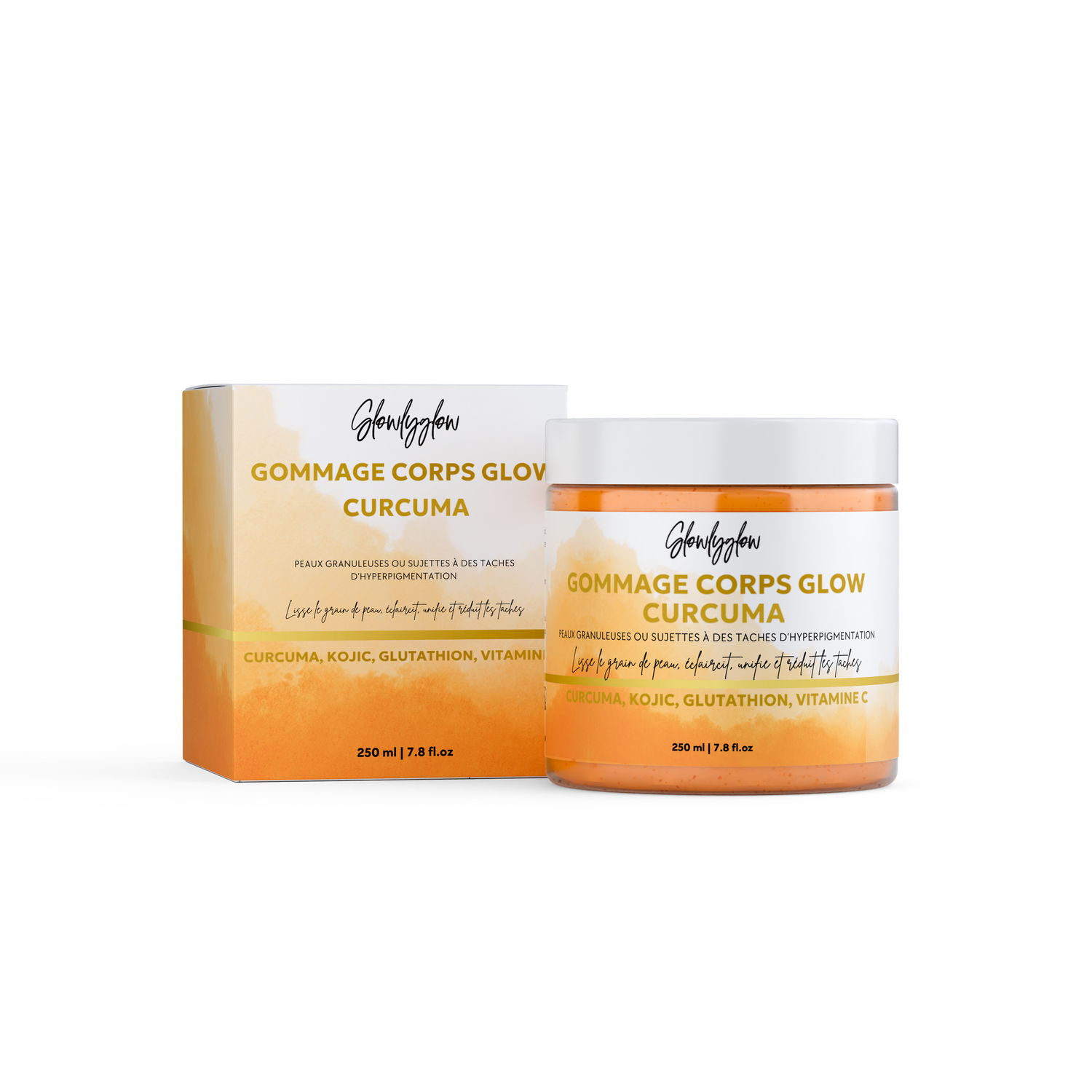Gommage Corps Exfoliant Glow - Curcuma, Kojic, Gluthation