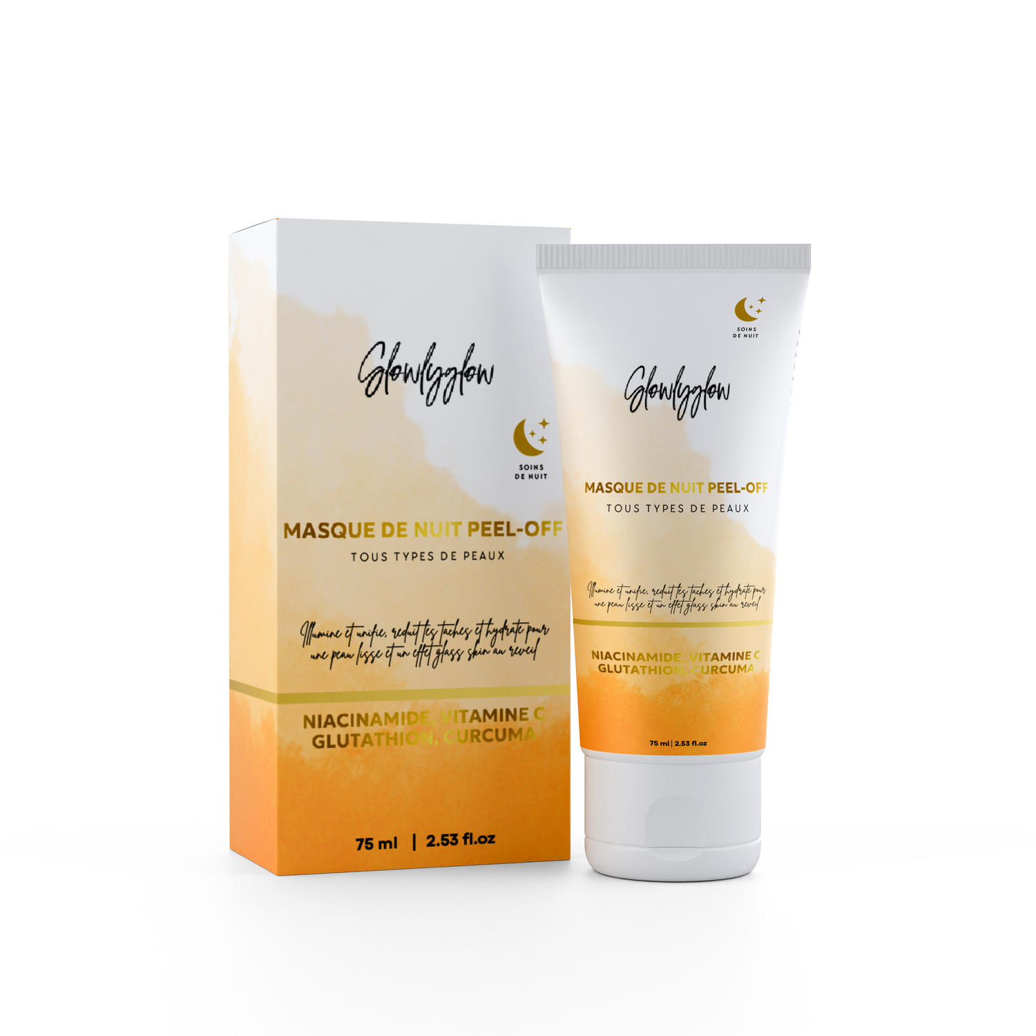 Masque de Nuit Curcuma Gluthation - Peel off
