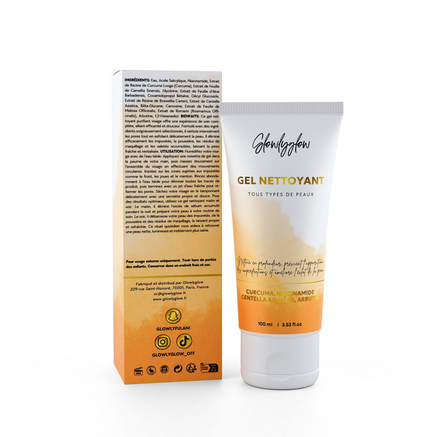 Gel nettoyant au curcuma