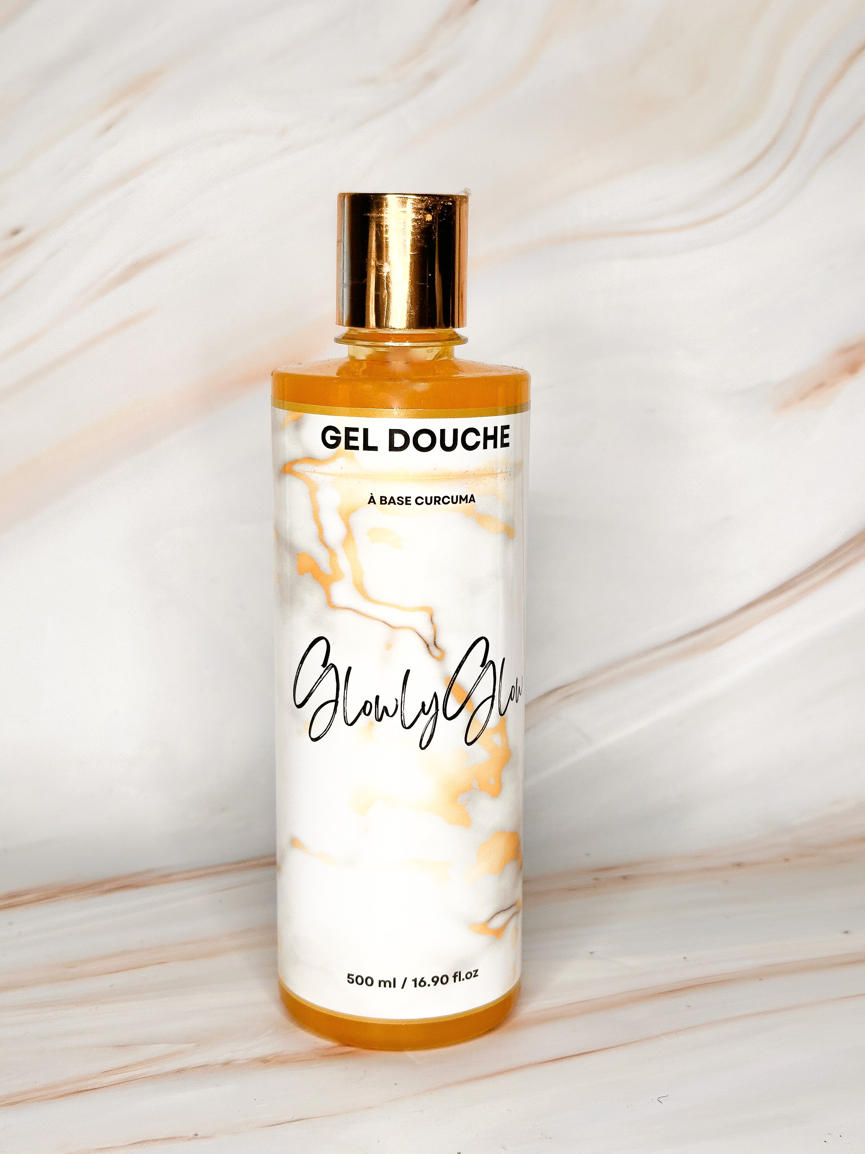Gel douche glow à base de Curcuma - glowlyglow
