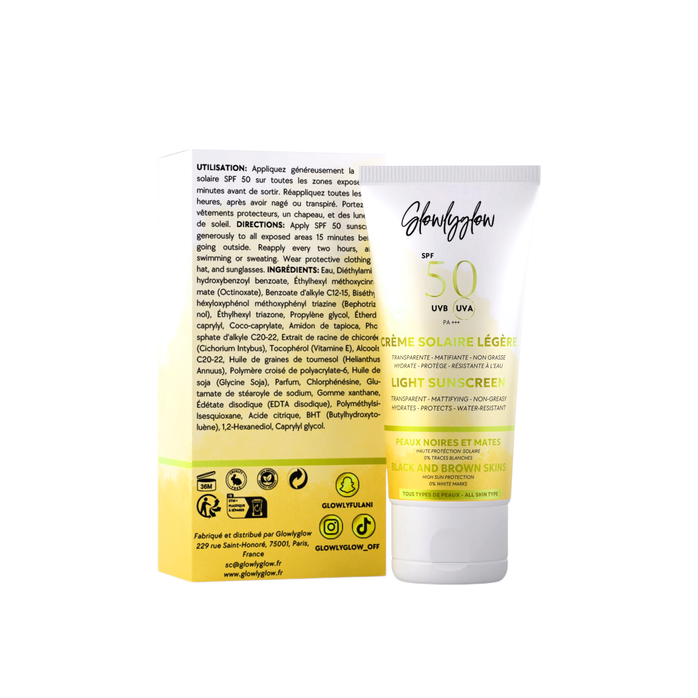 Crème Solaire SPF50 PA+++