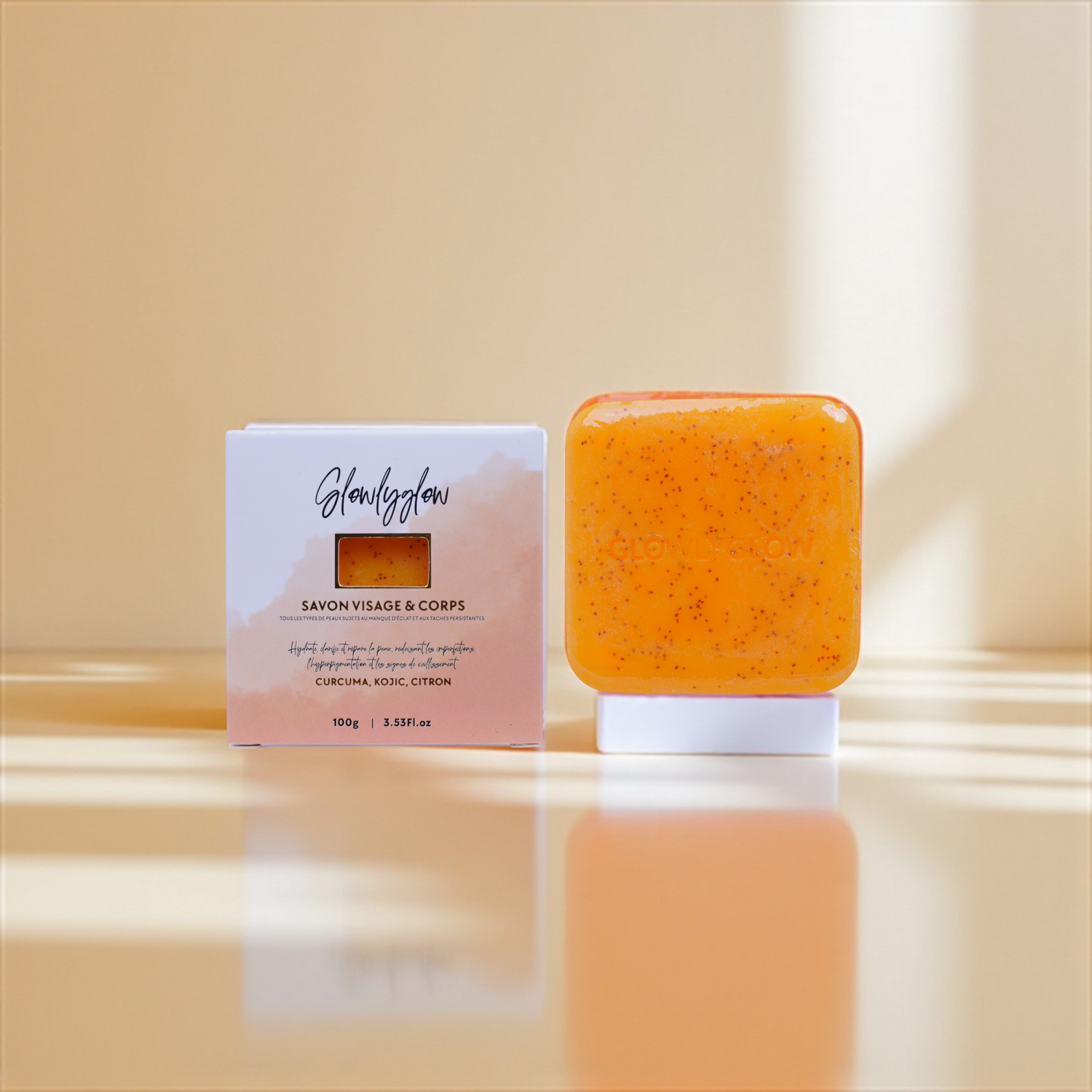 Savon Exfoliant Curcuma - Kojique - Citron