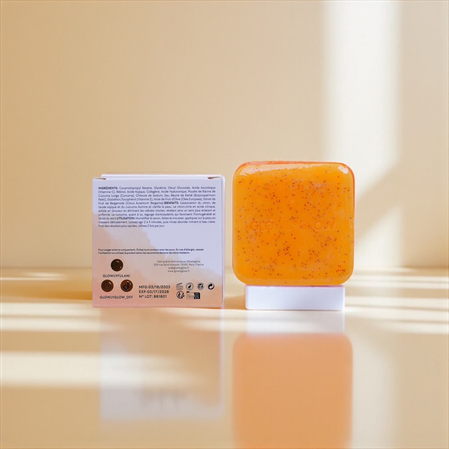 Savon Exfoliant Curcuma - Kojique - Citron