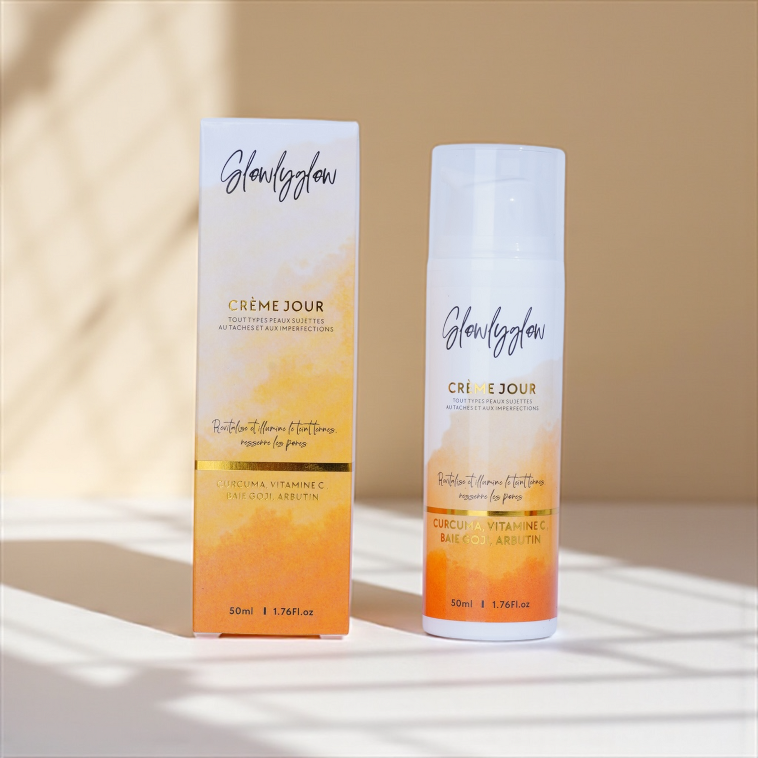 Crème Visage de jour Glow - Curcuma