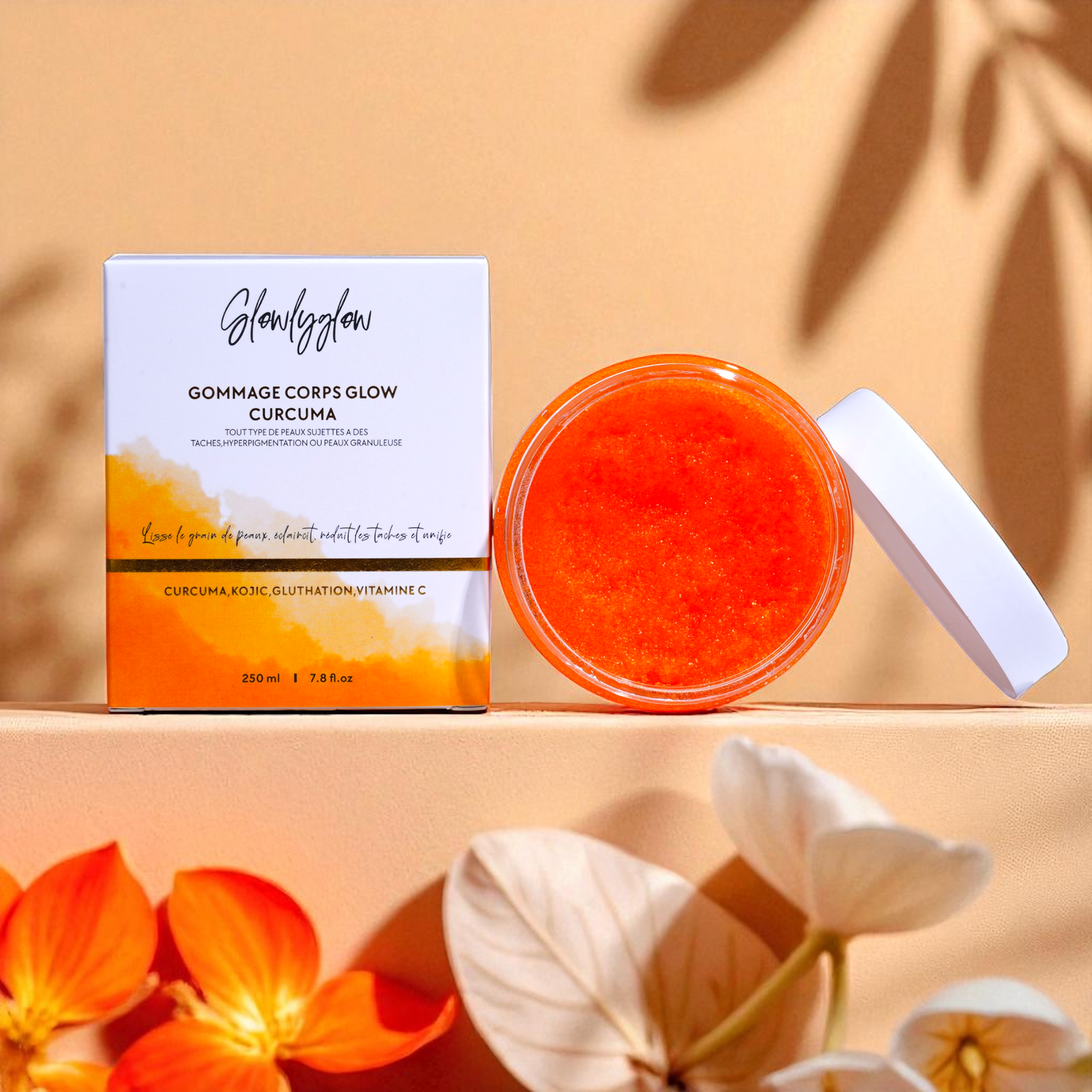 Gommage Corps Exfoliant Glow - Curcuma, Kojic, Gluthation