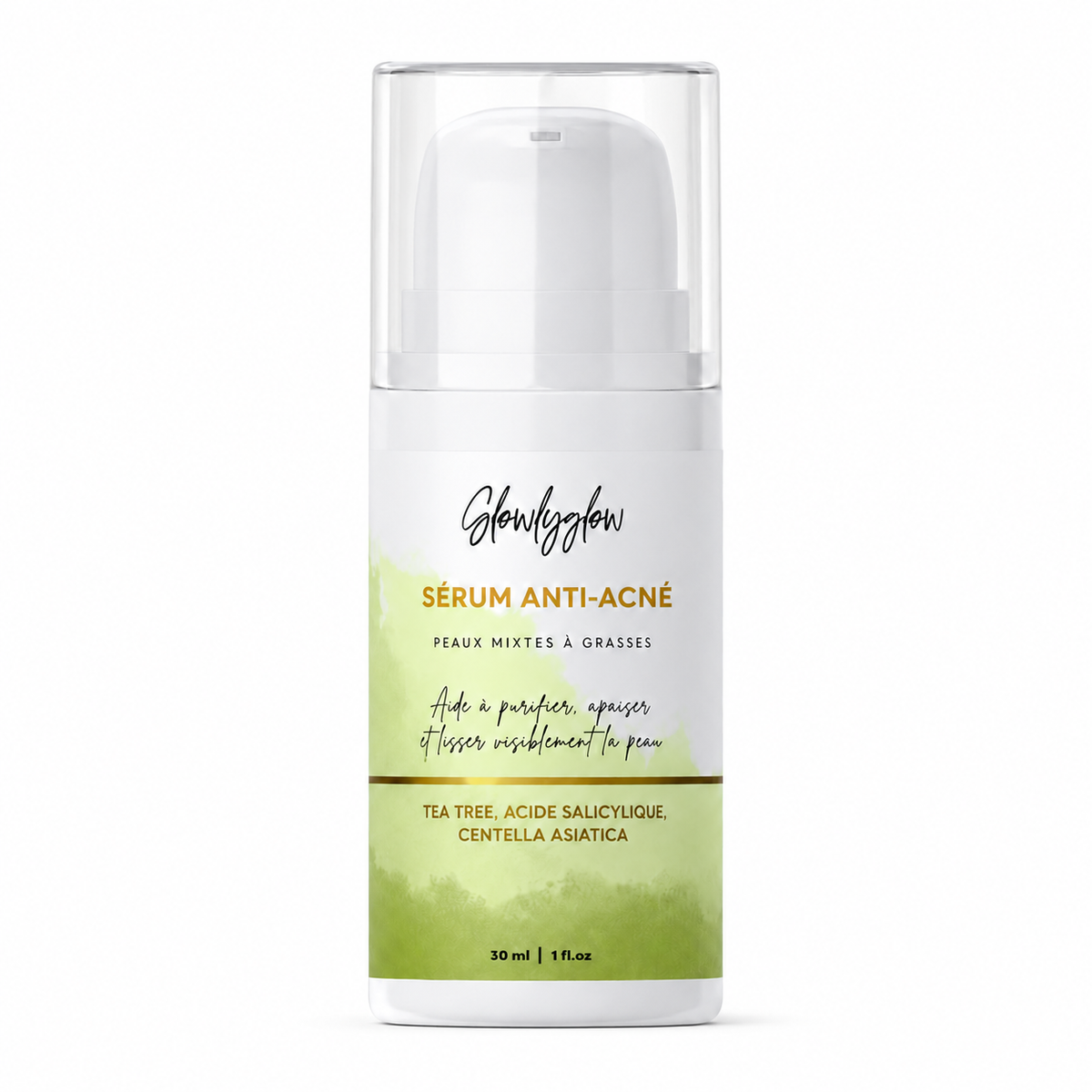 Sérum Anti-Acné Repair GlowlyGlow au tea tree, acide salicylique et centella asiatica – 30 ml