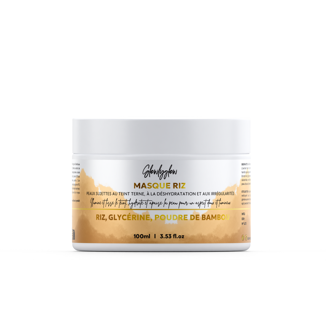 Masque à l’argile et granulés de riz