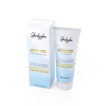 Gommage Enzymatique Visage – Niacinamide, Papaïne &amp; Acide Mandélique | Exfoliation Douce, Resserre les Pores &amp; Illumine le Teint | 100 ML | Peaux Sensibles &amp; Ternes