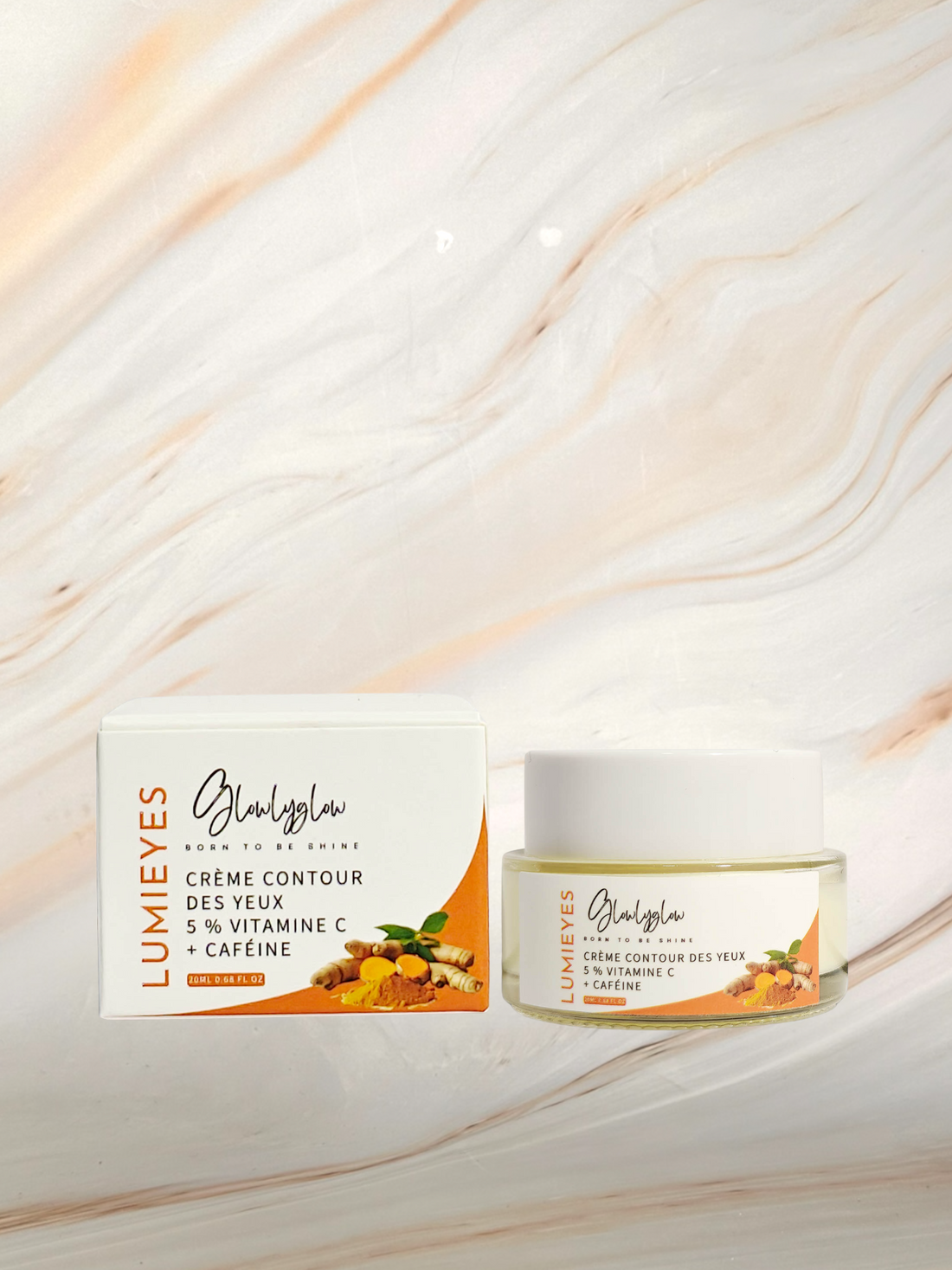 Lumieyes crème contours des yeux pigmenté et cerné 5 % VITAMINE C + CAFÉINE - glowlyglow