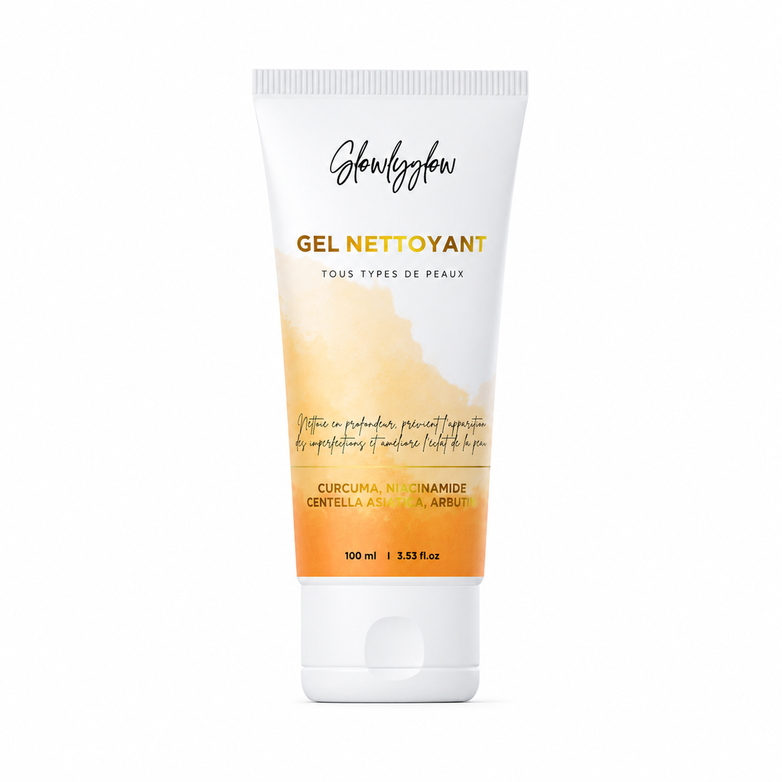 Gel Nettoyant Éclat au Curcuma GlowlyGlow pour le visage