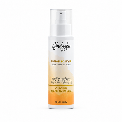 Lotion Tonique GlowlyGlow aux AHA, au curcuma et à la niacinamide