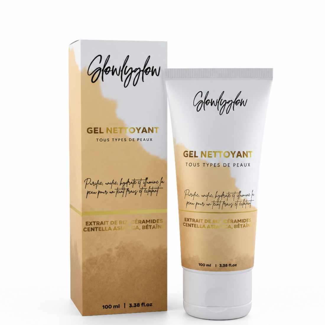 Gel Nettoyant Hydratant au Riz Hydralis Glowly Glow 100 ml