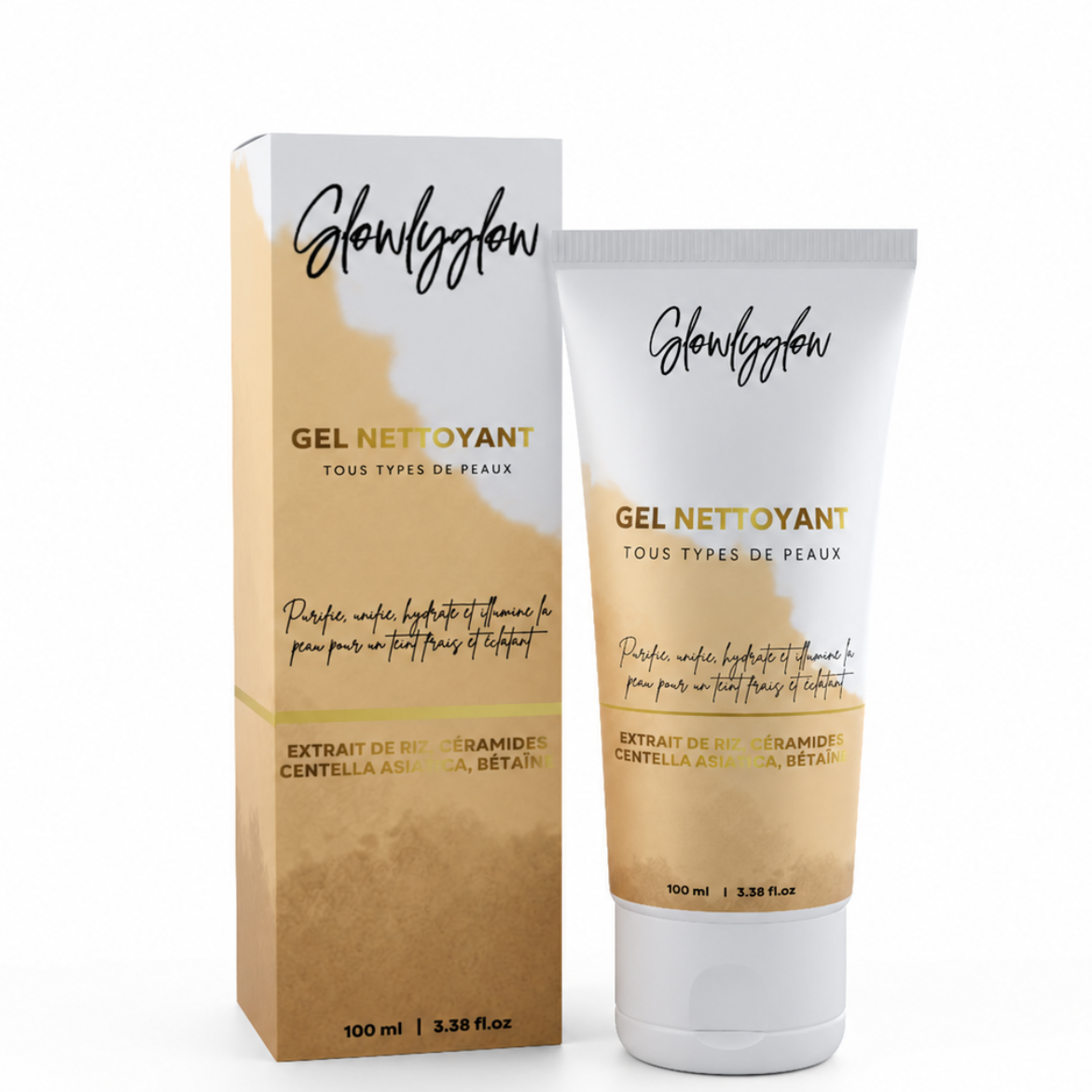 Gel Nettoyant Hydratant au Riz Hydralis Glowly Glow 100 ml