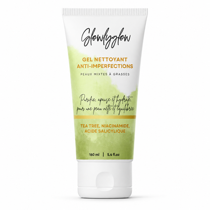 Gel nettoyant anti-imperfections Repair GlowlyGlow au tea tree, niacinamide et acide salicylique