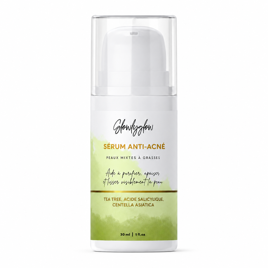 Sérum Anti-Acné Repair GlowlyGlow au tea tree, acide salicylique et centella asiatica – 30 ml